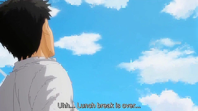 First Married Woman 4 - Slutty hentai schoolgirl fucks virgin student on school roof