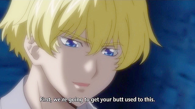 Butt Vampire 1 - Cute anime teen with long pink hair gets her virgin slave asshole fucked