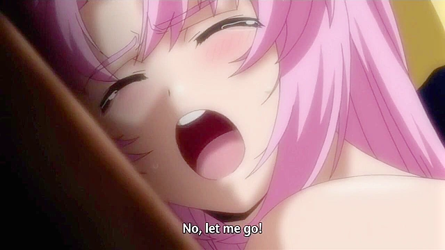 Butt Vampire 1 - Cute anime teen with long pink hair gets her virgin slave asshole fucked