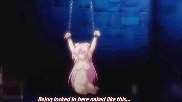 Butt Vampire 1 - Cute anime teen with long pink hair gets her virgin slave asshole fucked