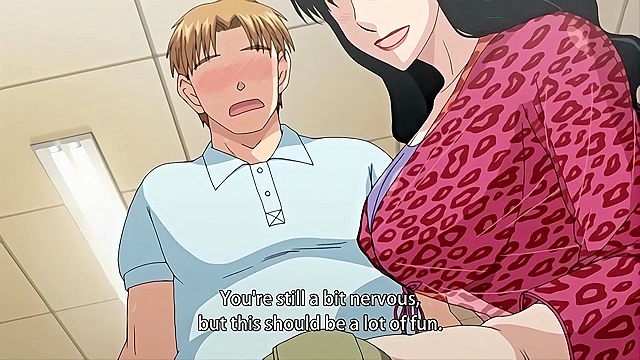 Cheating hentai wives fuck the hung personal trainers at the gym