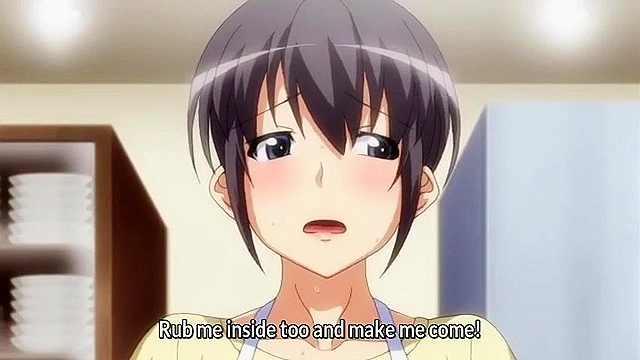 Beloved Mother 1 - Blindfolded and tied up mom has hentai sex with nephew and son