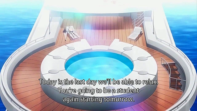 Lewd Teacher 4 feat. Giin Sensei 1 - Pervy teacher fucks busty anime teen on boat