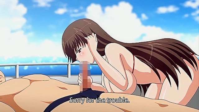 Lewd Teacher 4 feat. Giin Sensei 1 - Pervy teacher fucks busty anime teen on boat