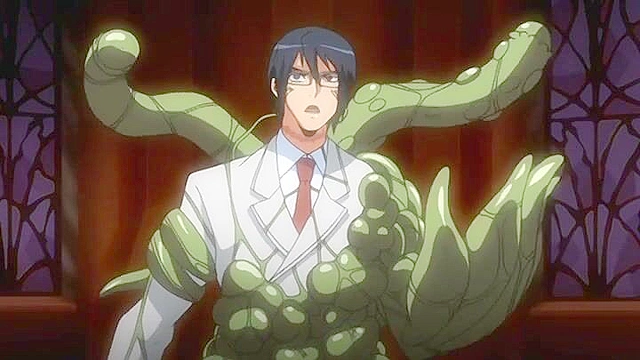 Busty warrior babe gets roughly fucked by tentacle dude