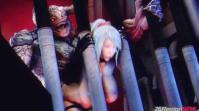 Samus Aran pounded by 3D demon till creampie