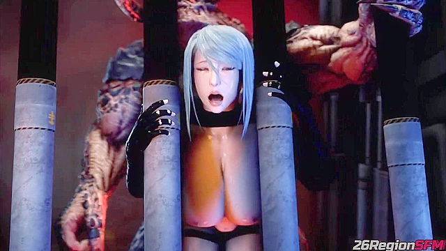 Samus Aran pounded by 3D demon till creampie