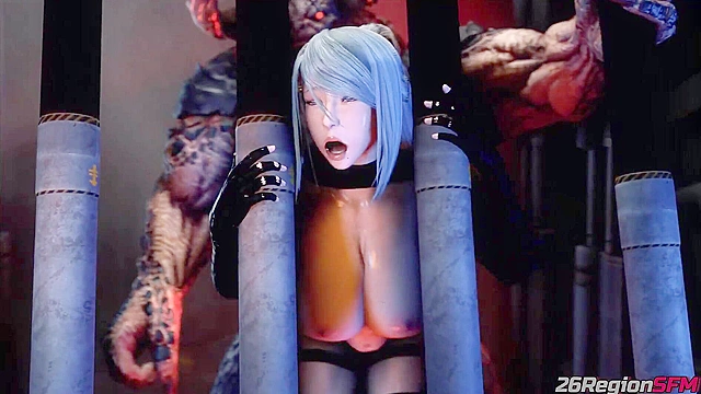 Samus Aran pounded by 3D demon till creampie