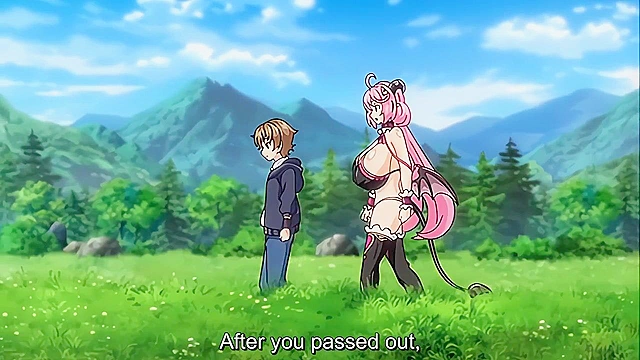 Succubus Wonderland 2 - Petite guy has hentai threesome with huge titty succubus