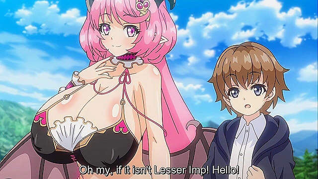 Succubus Wonderland 2 - Petite guy has hentai threesome with huge titty succubus