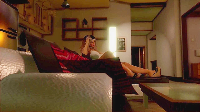 A Quicky Encounter - Busty blonde is fucked in her apartment by big dicked 3D monster doggy style