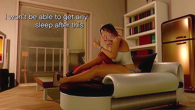 A Quicky Encounter - Busty blonde is fucked in her apartment by big dicked 3D monster doggy style