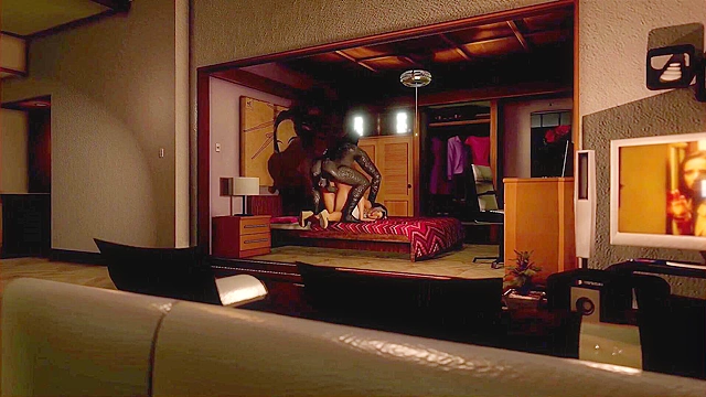 A Quicky Encounter - Busty blonde is fucked in her apartment by big dicked 3D monster doggy style