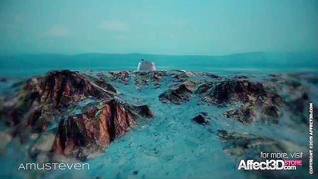 Thanos slams his titanic cock into Captain Marvel's superhero pussy