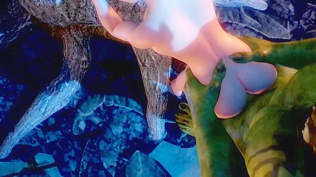 Muscular orc pounds the sweet pussy of a 3d elf princess