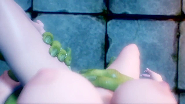 Muscular orc pounds the sweet pussy of a 3d elf princess