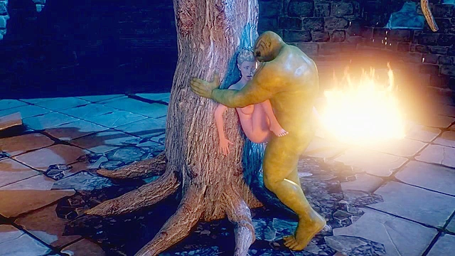 Muscular orc pounds the sweet pussy of a 3d elf princess