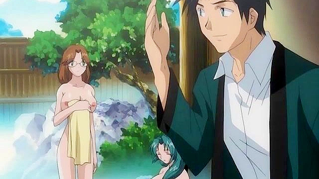 Spa of Love 1 - Hot uncensored hentai threesome fuck of two married women