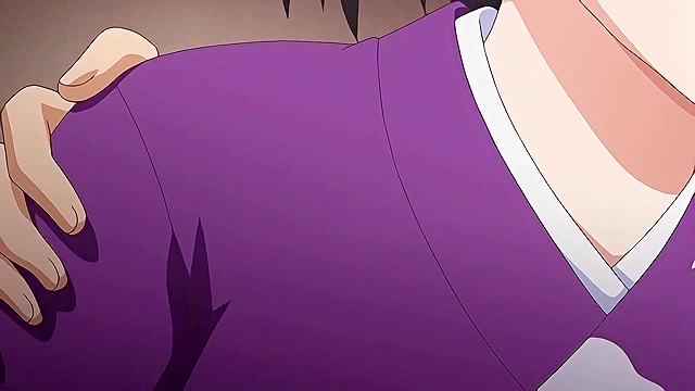 True Secret Hot Spring Tour 2 - Busty hentai daughter ties up her dad and fucks him