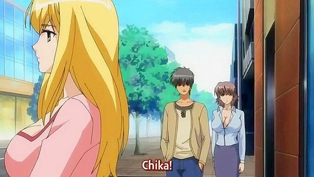 Busty hentai teen with huge tits gives a titty fuck and begs for creampie