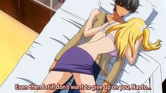 Busty hentai teen with huge tits gives a titty fuck and begs for creampie