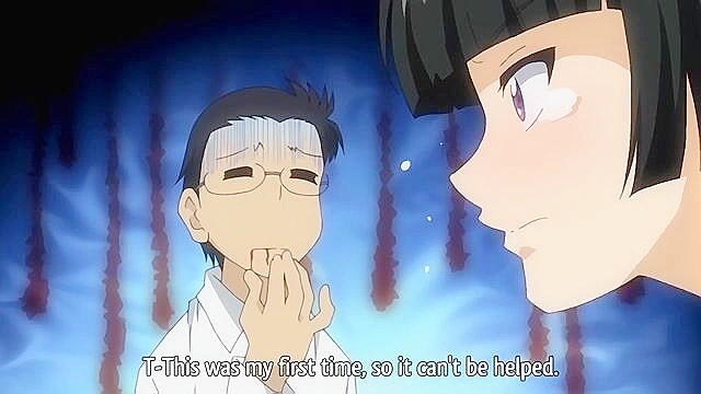 Let’s Fall in Love, Like in Ero Manga 1 - Busty hentai schoolgirl masturbates in front of artist