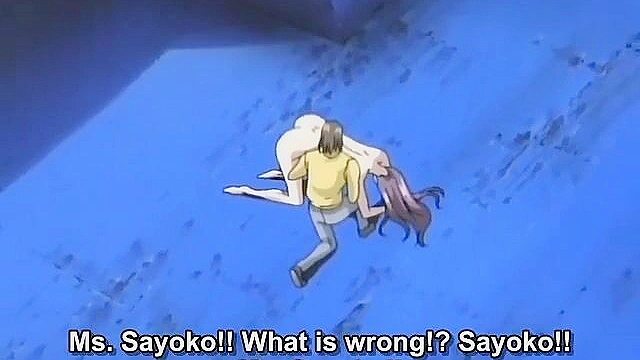 Busty hentai japanese slut gets fucked by jizzed on by two guys in an alley