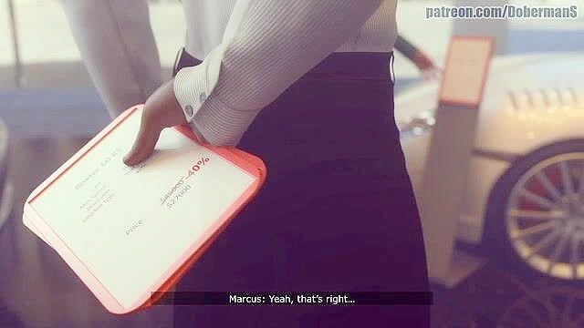 3D Porn - Big ass curvy wife cheated with big black dick in a car dealership