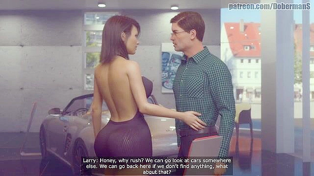 3D Porn - Big ass curvy wife cheated with big black dick in a car dealership