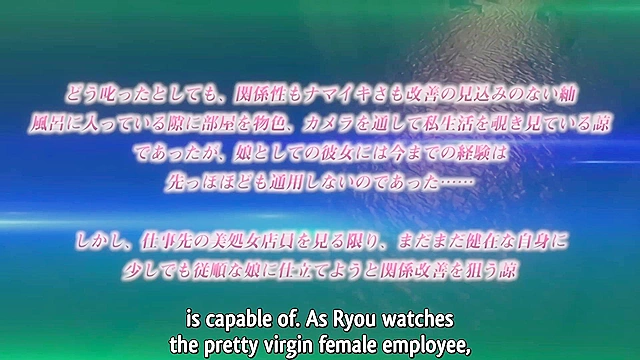 Papa Katsu - Hentai dad bends over his cute stepdaughter and fucks her virgin pussy