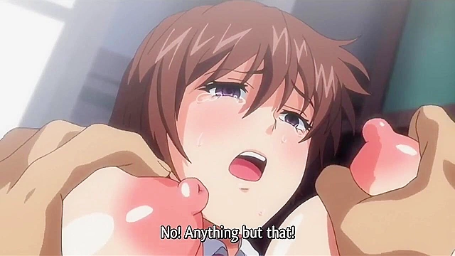 Pervy hentai teacher uses mind control to fuck all the huge titty students