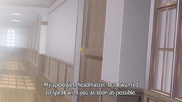 Pervy hentai teacher uses mind control to fuck all the huge titty students