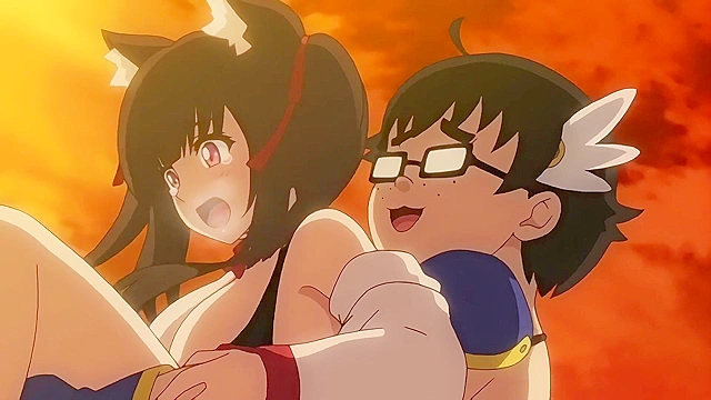 Cosplay Change 1 - Otaku nerd bangs virgin pussy of busty hentai cosplay girl