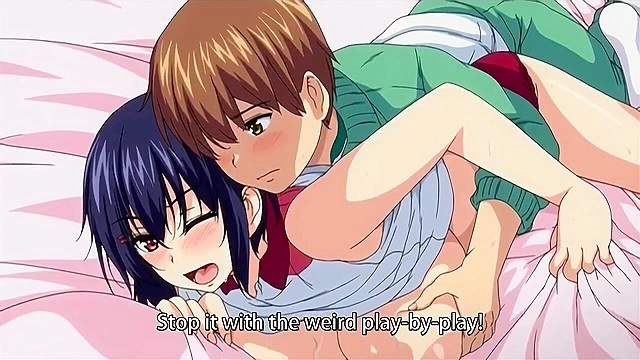 Busty hentai teen gets her huge tits lubed up and fucked like it's a pussy