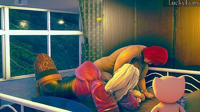 The Ritual - Part Three - Two huge BBWs slam their big asses down on small guy