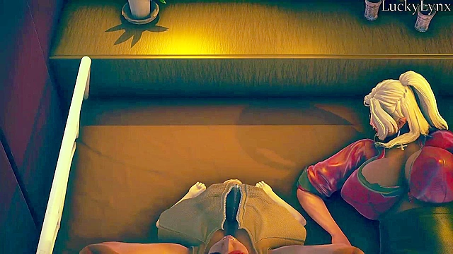 The Ritual - Part Three - Two huge BBWs slam their big asses down on small guy