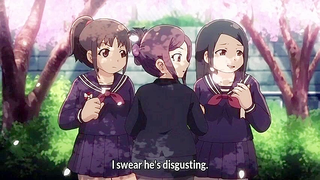 Graduation XX Train 4 - Dirty pervert creampies curvy teacher in front of train crowd