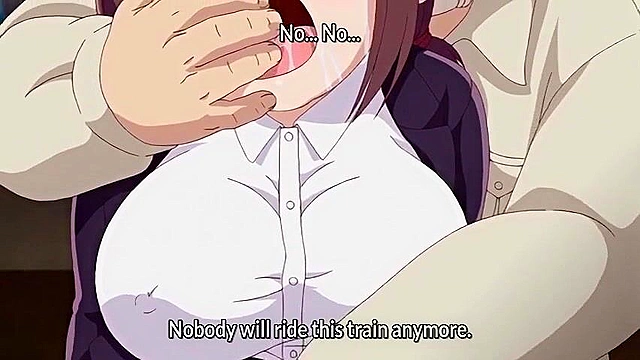 Graduation XX Train 4 - Dirty pervert creampies curvy teacher in front of train crowd