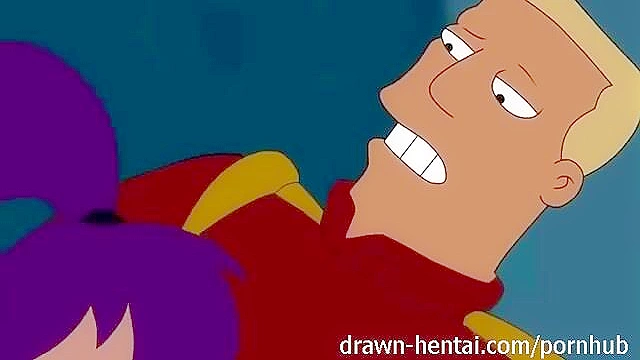 Leela sucks Zapp's dick then gets fucked and creampied