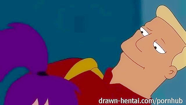 Leela sucks Zapp's dick then gets fucked and creampied