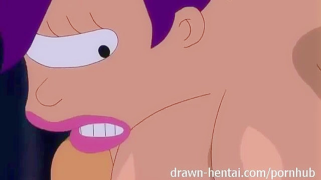 Leela sucks Zapp's dick then gets fucked and creampied
