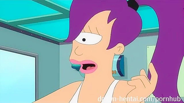 Leela sucks Zapp's dick then gets fucked and creampied