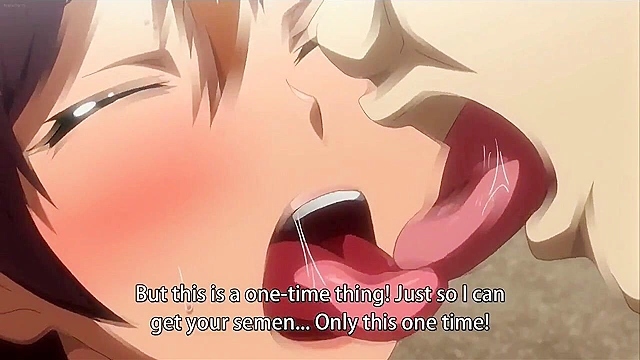 Big titty blonde anime girl begs for a creampie to stay alive