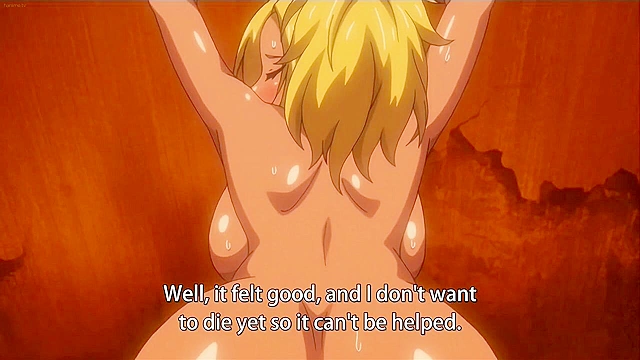 Big titty blonde anime girl begs for a creampie to stay alive