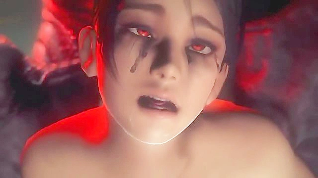 Ferocious demon seizes a hot 3d babe and forces his cock in to her ass