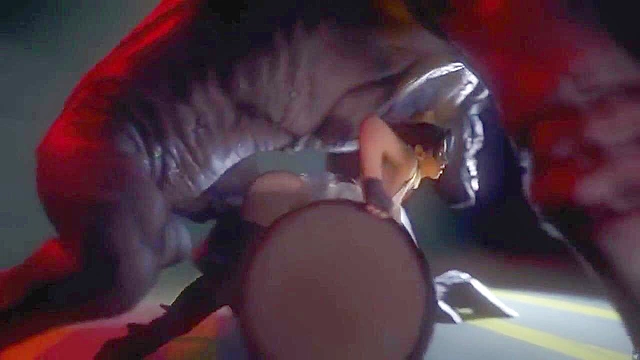 Ferocious demon seizes a hot 3d babe and forces his cock in to her ass