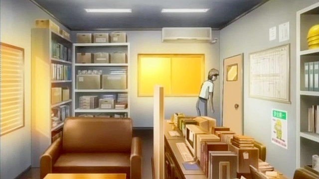 Women at Work 1 - Female hentai boss demands sex from young employee