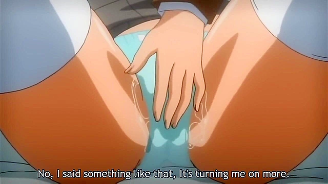 Issho ni Ecchi - Busty hentai nurse sucks a students cock in the school infirmary