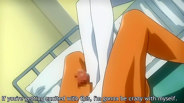 Issho ni Ecchi - Busty hentai nurse sucks a students cock in the school infirmary