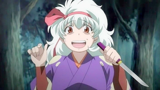 Gausu - Forest bandit face fucks a tied up anime kunoichi